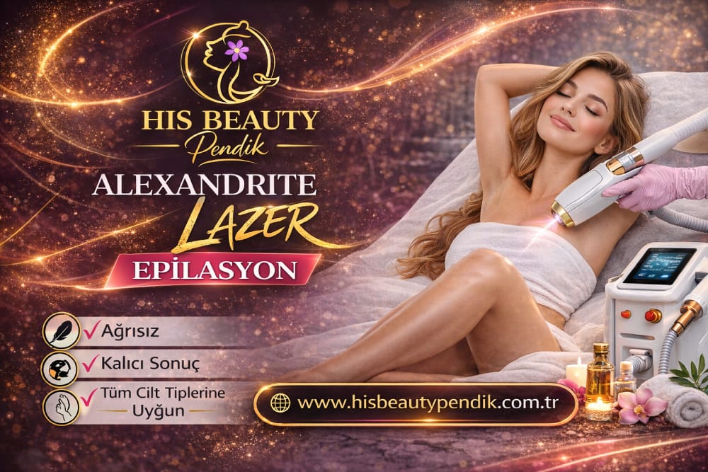 Pendik Alexandrit lazer epilasyon hizmeti His Beauty Pendik güzellik merkezi uygulaması