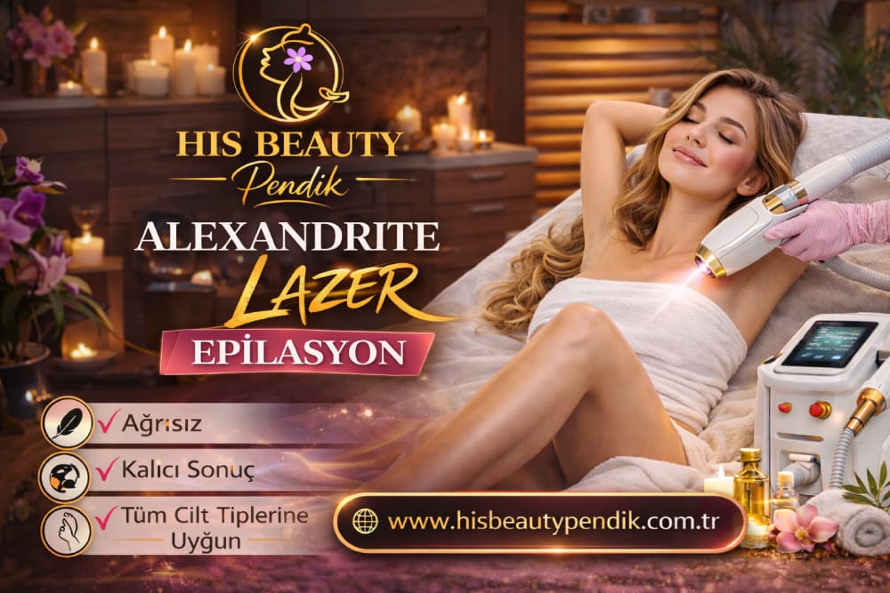 Pendik Alexandrite lazer epilasyon hizmeti His Beauty Pendik uygulaması