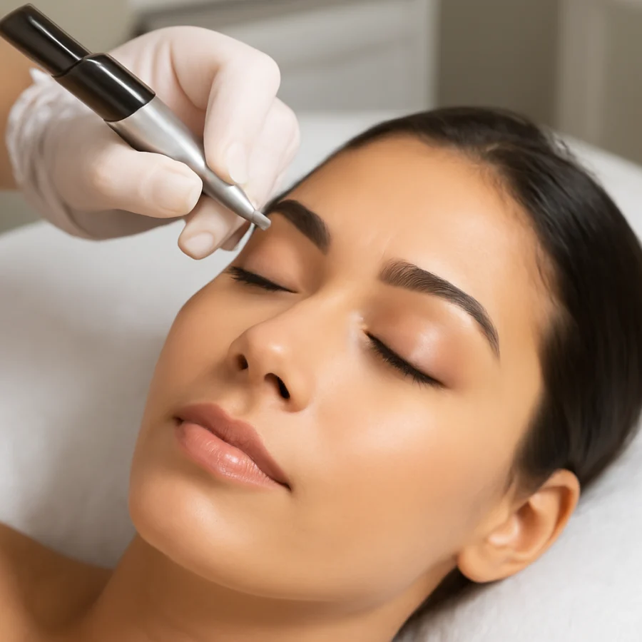 Seyrek Kaşlarda Microblading Nasıl Bir Görünüm Sağlar? ile ilgili örnek görsel